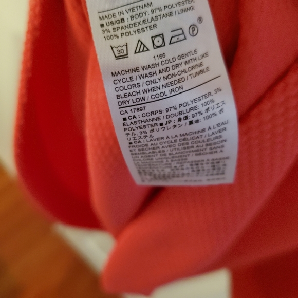 Banana Republic bright peach summer dress - Picture 3 of 4